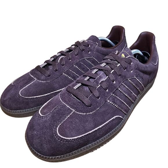 Adidas Samba OG Shoes Sneakers Mens Size 12 Worn Twice Pristine Brown MSRP $129 - Picture 4 of 9